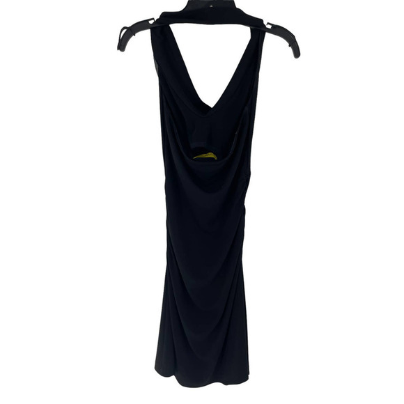 Nicole MILLER  STUDIO ONE BLACK DRAPE NECK DRESS - Picture 4 of 9